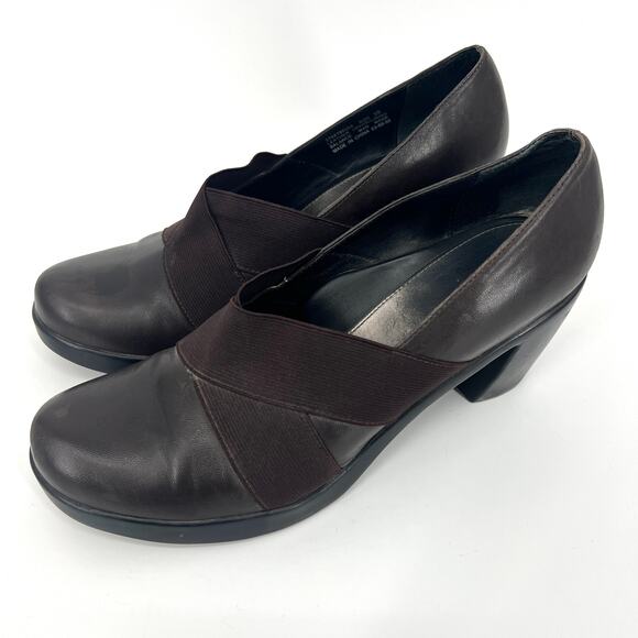 Dansko Womens Brown Tori Leather Pump Heel Shoes Euro Size 39 U.S. Size 8.5-9 - Picture 1 of 8